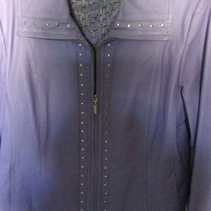 LAVENDER LEATHER JACKET